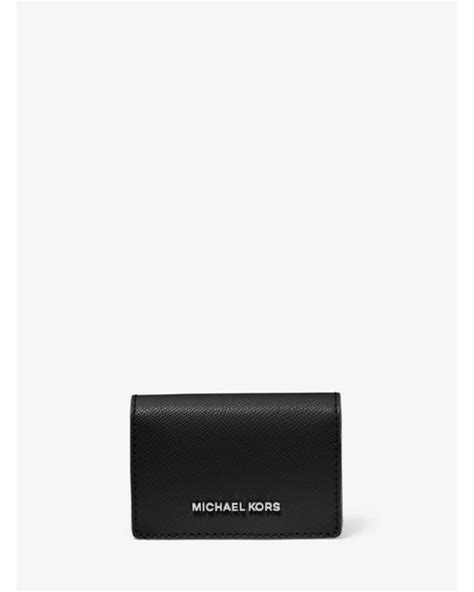 small two-tone crossgrain leather wallet michael kors|Small Two.